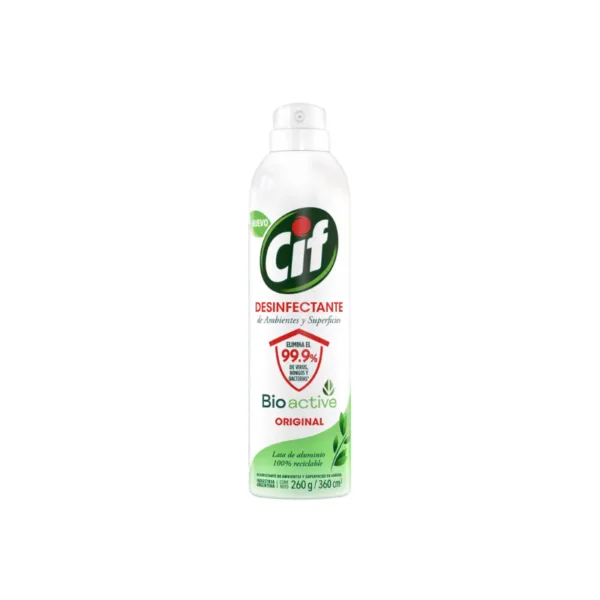 Cif Aerosol Desinfectante de Ambientes y Superficies Original.